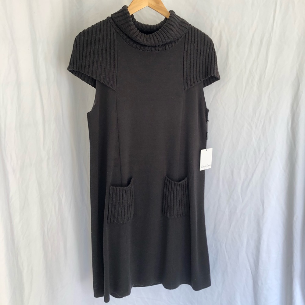 Calvin Klein Black Knit Dress